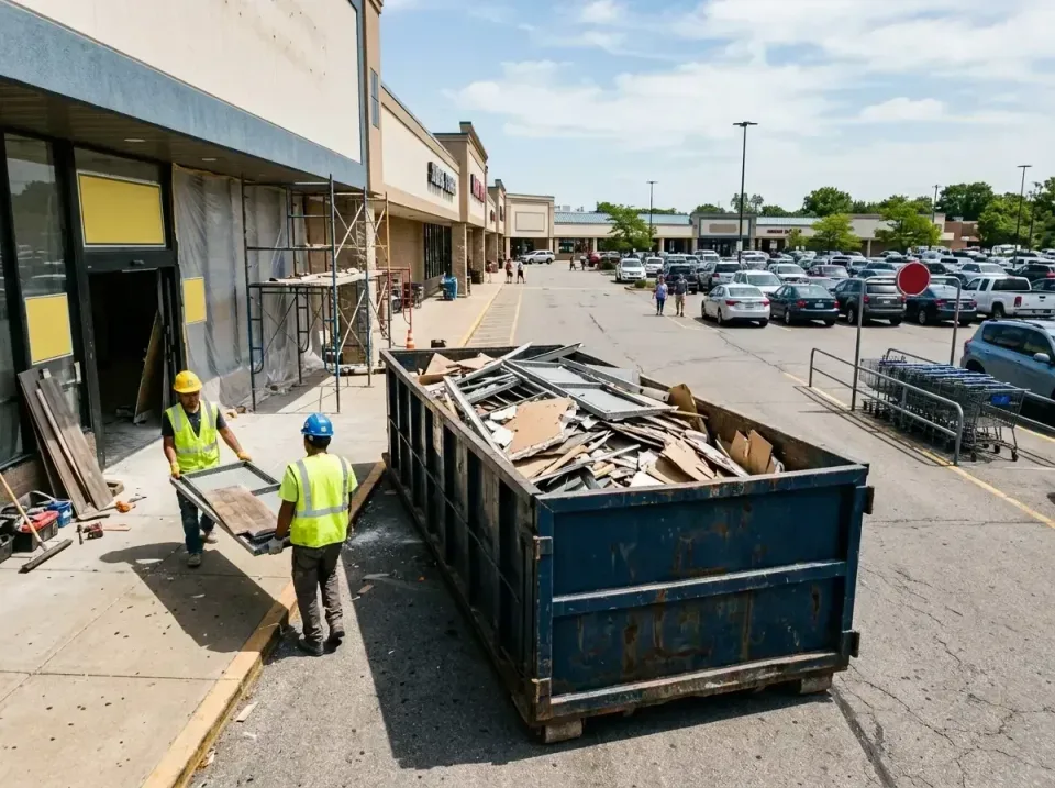 retail-store-renovation-debris-003 — frequently asked questions, Roll-off Dumpster Rentals in Millstadt, IL